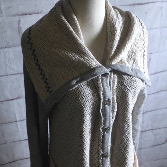 Saturday Sunday Terry Cotton Sweater Cardigan - Picture 3 of 7